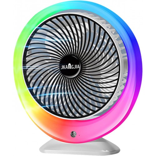 Вентилятор портативный Mini fan (VU-04/JKJ-103) (LED RGB, TYPE-C, аккум) // [602] (40 шт/ящ)
