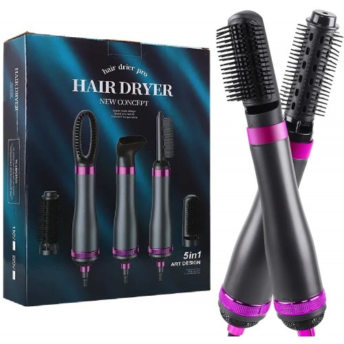 РАСПРОДАЖА Фен расчёска HAIRE DRYER (HA51) (5в1) (Зелёная коробка) // [400] (40 шт/ящ) #