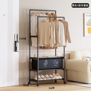 Стойка-вешалка на колёсах для вещей и обуви (YH9918-3A) // [309] // [204] (16 шт/ящ)