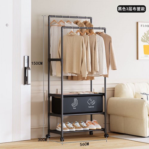 Стойка-вешалка на колёсах для вещей и обуви (YH9918-3A) // [309] // [204] (16 шт/ящ)