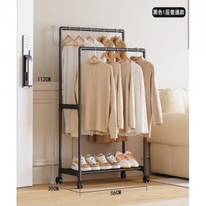 Стойка-вешалка (YH9918-1) (на колёсах для вещей и обуви) // [204] (20 шт/ящ)