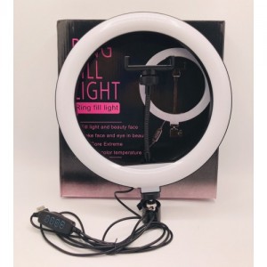 АРХИВ НЕТУ Кольцевая LED лампа HX-260 (1 крепл.тел.) (USB) (26см) // [403] (30 шт/ящ)