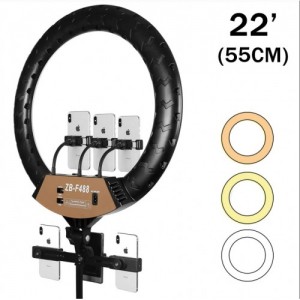 АРХИВ НЕТУ Кольцевая LED лампа ZB-F488 (3 крепл.тел.) (пульт) 220V (55см) (5 шт/ящ) АРХИВ НЕТУ Кольцевая LED лампа ZB-F488 (3 крепл.тел.) (пульт) 220V (55см) (5 шт/ящ)
