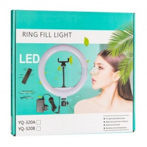 АРХИВ НЕТУ Кольцевая LED лампа YQ-320 (1 крепл.тел.) (пульт) 220V (30см) (20 шт/ящ) АРХИВ НЕТУ Кольцевая LED лампа YQ-320 (1 крепл.тел.) (пульт) 220V (30см) (20 шт/ящ)