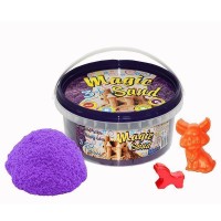 Magic sand сиреневого цвета, ведро 350 г (370-4)