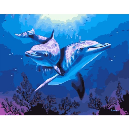Картина по номерам Дельфины, 40х50 см(VA-2221)