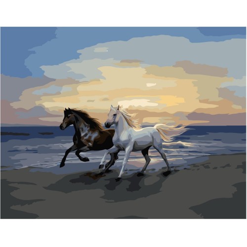 Картина по номерам Strateg Черно-белое благородство, 40х50 см