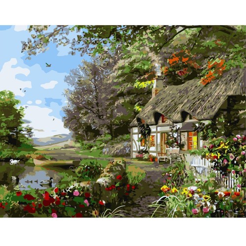 Картина по номерам Strateg Утренние краски, 40х50 см