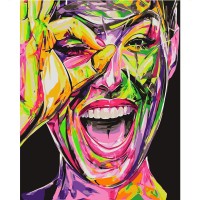 Картина по номерам Strateg , Яркий взгляд 40х50 см