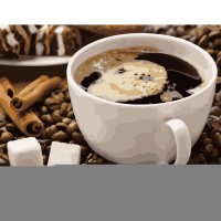 Картина по номерам Strateg Кофе с корицей, 40х50 см