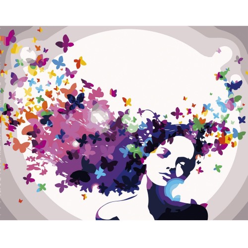 Картина по номерам Strateg Цветочные мысли, 40х50 см