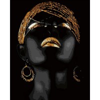 Картина по номерам Strateg Golden lady, 40х50 см