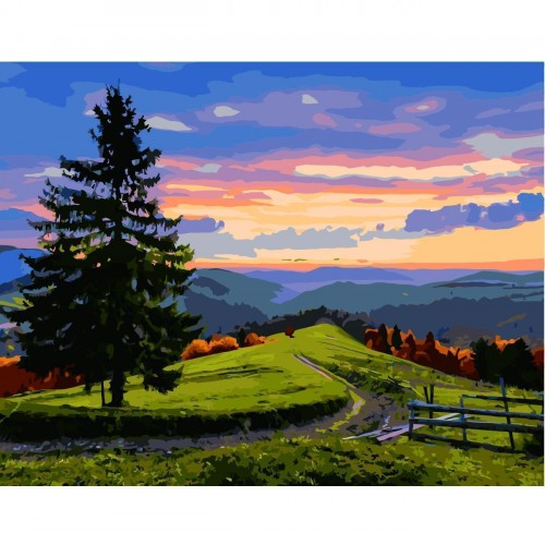 Картина по номерам Strateg Вечерний пейзаж, 40х50 см