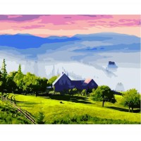 Картина по номерам Strateg Туманный пейзаж, 40х50 см