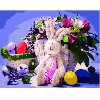Картина по номерам Strateg Зайченок на Пасху, 40х50 см
