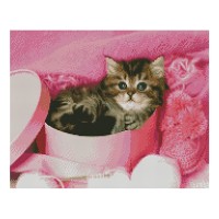 Алмазная мозаика Strateg «Пушистый подарок», 40х50 см