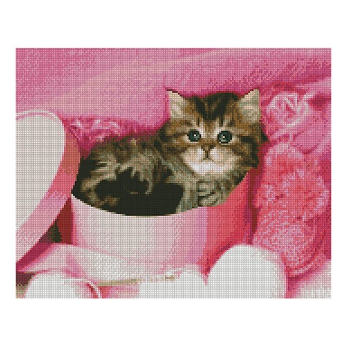 Алмазная мозаика Strateg «Пушистый подарок», 40х50 см