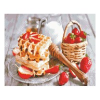 Алмазная мозаика Strateg «Венские вафли», 40х50 см