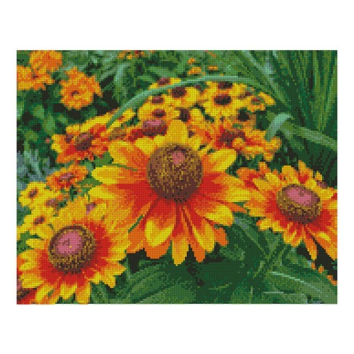 Алмазная мозаика Strateg «Яркие цветы», 40х50 см