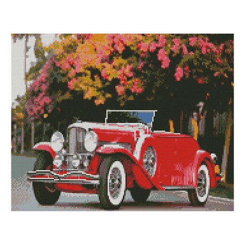 Алмазная мозаика Strateg «Ретро автомобиль», 40х50 см