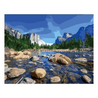 Картина по номерам Strateg Горы весной, 40х50 см