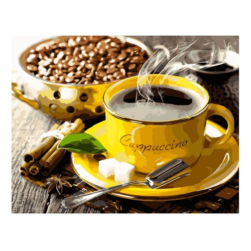 Картина по номерам Strateg Американо с корицей, 40х50 см