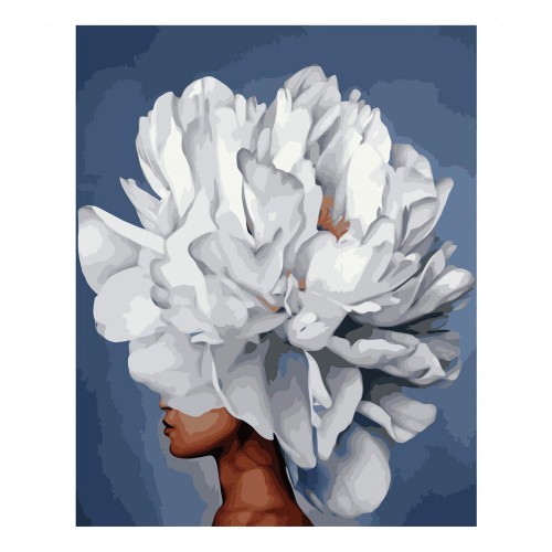 Картина по номерам Strateg Изысканный пион, 40х50 см